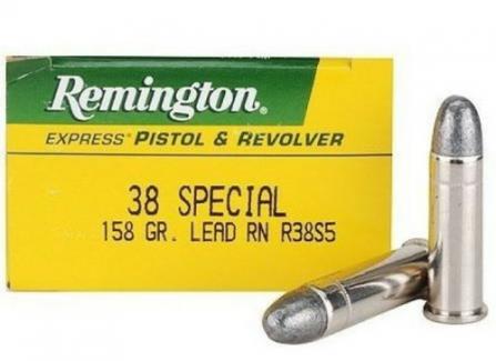 Remington 38 Special 158 Grain Lead Round Nose