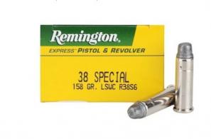 Remington 38 Special 158 Grain Lead Semi-Wadcutter - R38S6 Remington 38 Special 158 Grain Lead Semi-Wadcutter - R38S6