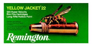 Remington Hyper Velocity .22 LR 33 Grain Hollow Point Yellow - 1700 Remington Hyper Velocity .22 LR 33 Grain Hollow Point Yellow - 1700