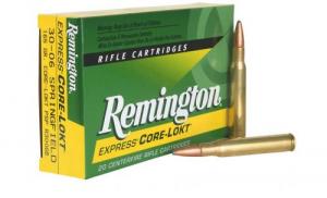 Remington Core-Lokt .30-06 Springfield 165 Grain Pointed Soft Point 20rd box