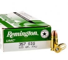 Remington 357 Sig Sauer 125 Grain Metal Case - L357S1 Remington 357 Sig Sauer 125 Grain Metal Case - L357S1