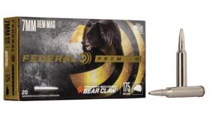 Federal Vital-Shok Trophy Bonded Bear Claw 20RD 175gr 7mm Rem Magnum - P7RT1