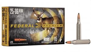 Federal Vital-Shok Nosler Partition 20RD 115gr 25-06 Remington - P2506E Federal Vital-Shok Nosler Partition 20RD 115gr 25-06 Remington - P2506E