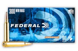 Federal Power-Shok Speer Hot-Cor SP 20RD 180gr 300 Winchester Magnum - 300WBS