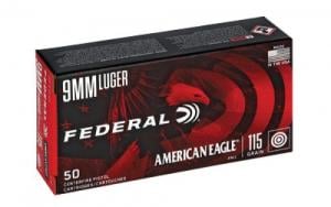 American Eagle 9mm  Full Metal Jacket  115gr 50rd box - AE9DP