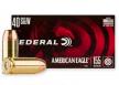 Federal American Eagle Full Metal Jacket 40 S&W Ammo 155 gr 50 Round Box - AE40R2