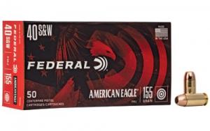 Federal American Eagle Full Metal Jacket 40 S&W Ammo 155 gr 50 Round Box