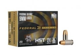 Federal Personal Defense Jacketed Hollow Point 20RD 115gr 9mm Luger - C9BP Federal Personal Defense Jacketed Hollow Point 20RD 115gr 9mm Luger - C9BP