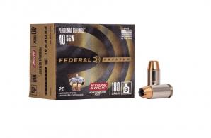 Federal Personal Defense Jacketed Hollow Point 20RD 180gr 40 S&W - C40SWA Federal Personal Defense Jacketed Hollow Point 20RD 180gr 40 S&W - C40SWA