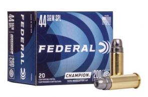 Federal Champion Semi-Wadcutter HP 20RD 200gr 44 Special - C44SA Federal Champion Semi-Wadcutter HP 20RD 200gr 44 Special - C44SA