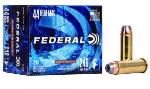 Federal Power-Shok Hollow Point 240gr 44 Remington Magnum 20rd box - C44A Federal Power-Shok Hollow Point 240gr 44 Remington Magnum 20rd box - C44A