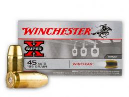 Main product image for Winchester Super X Winclean Brass Enclosed Base Soft Point 45 ACP Ammo 185 gr 50 Round Box
