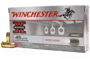 Main product image for Winchester Super X Winclean Brass Enclosed Base Soft Point 45 ACP Ammo 230 gr 50 Round Box