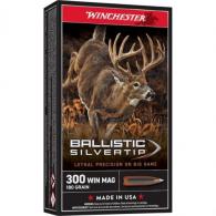 Winchester Ballistic Silvertip Rifle Ammunition .300 Win Mag 180 gr. PT 2950 fps 20/ct - SBST300 Winchester Ballistic Silvertip Rifle Ammunition .300 Win Mag 180 gr. PT 2950 fps 20/ct - SBST300