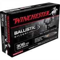 Winchester 308 Winchester 168 Grain Supreme Ballistic Silver - SBST308A Winchester 308 Winchester 168 Grain Supreme Ballistic Silver - SBST308A