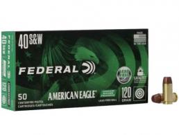 Federal American Eagle IRT Total Metal Jacket 40 S&W Ammo 50 Round Box - AE40N1 Federal American Eagle IRT Total Metal Jacket 40 S&W Ammo 50 Round Box - AE40N1