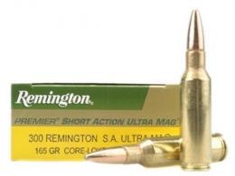 Remington 300 Rem. Short Ultra Mag 165 Grain Premier Pointed - PR300SM2 Remington 300 Rem. Short Ultra Mag 165 Grain Premier Pointed - PR300SM2