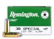 Main product image for Remington .38 Spc +P 125 Grain Jacketed Hollow Point