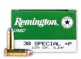 Remington .38 Spc +P 125 Grain Jacketed Hollow Point - L38S2 Remington .38 Spc +P 125 Grain Jacketed Hollow Point - L38S2