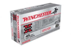 Winchester Super-X 45 Long Colt 250 Grain Lead 50rd box - USA45CB Winchester Super-X 45 Long Colt 250 Grain Lead 50rd box - USA45CB