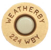 Weatherby BRASS224 224 Wthby Mag Rifle Brass 20 Per Box - 166 Weatherby BRASS224 224 Wthby Mag Rifle Brass 20 Per Box - 166