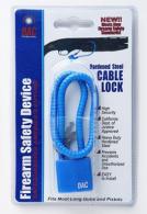 GunMaster Steel Cable Lock 15" Blue 10pk