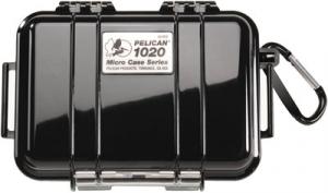 Pelican Micro Case 5x3x1" Watertight Clear Poly w/Black - 1020