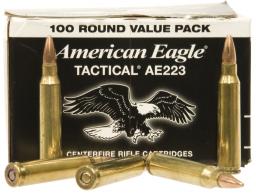 federal American Eagle 223 Remington  55gr Full Metal Jacket 100 Round box