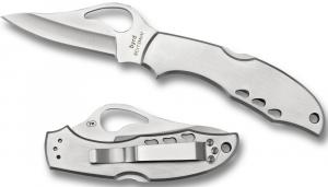 Spyderco By03 Meadowlark Stainless Steel Flat Ground - BYO4PS2 Spyderco By03 Meadowlark Stainless Steel Flat Ground - BYO4PS2