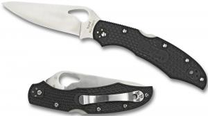 Spyderco BY03PBK2 Byrd Cara Cara 2 Lightweight 3.75" Folding Drop Point Plain 8Cr13MoV SS Blade Black Textured FRN Handle Includ - PY03PBK2 Spyderco BY03PBK2 Byrd Cara Cara 2 Lightweight 3.75" Folding Drop Point Plain 8Cr13MoV SS Blade Black Textured FRN Handle Includ - PY03PBK2