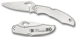 Spyderco By03 Folder 8Cr13MoV Stainless Drop Point B - BY03PS2 Spyderco By03 Folder 8Cr13MoV Stainless Drop Point B - BY03PS2