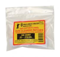 Cotton Flannel Patches .22-.270 Caliber 1.125 Inch Square 100 Pe - 101