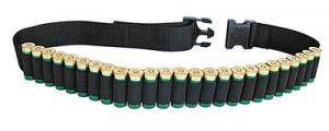 Shotgun Shell Belt Holds 25 Shotshells Cordura Black - 211