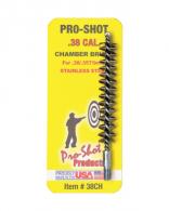 Stainless Steel Chamber Brush .38/.357 Revolver - 38CH Stainless Steel Chamber Brush .38/.357 Revolver - 38CH