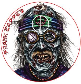 Zombie Dots Targets Frank Zapped Eight Inch Diameter 10 Per Pack