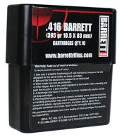 .416 Barrett 395 Grain Solid 80 Per Case - 41680
