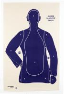 Police Blue Silhouette B21E Targets 25 Yards 100 Per Pack - 45759