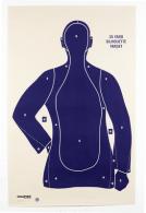 Police Blue Silhouette B21E Targets 25 Yards 100 Per Pack - 45759 Police Blue Silhouette B21E Targets 25 Yards 100 Per Pack - 45759