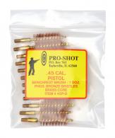 Brass Core-Bronze Bristle Rifle Length Bore Brush .22 Centerfire