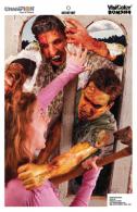Zombie Poster Targets 24x45 Inches Hatchet Help 10 Per Pack - 46062