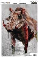 Zombie Targets Bulk Pack 12x18 Inches Vicious Animals 50 Per Pac - 46086