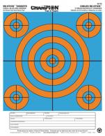 Re-Stick Targets 5-Bull Blue And Orange 8.5x11 Inch 25 Per Pad - 46106