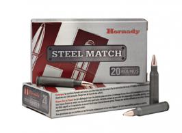 Steel Match Rifle .223 Remington 52 Grain Boattail Hollow Point - 83262 Steel Match Rifle .223 Remington 52 Grain Boattail Hollow Point - 83262