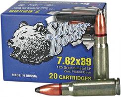 Silver Bear 7.62x39mm Russian 125 Grain Soft Point 500 Per Case - A762SPN Silver Bear 7.62x39mm Russian 125 Grain Soft Point 500 Per Case - A762SPN