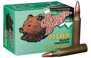 Brown Bear .223 Remington 55 Grain Full Metal Jacket 500 Per Cas - AB223FMJ