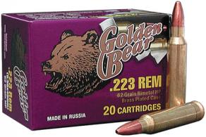 Golden Bear .223 Remington 62 Grain Soft Point 500 Per Case - AG223SP