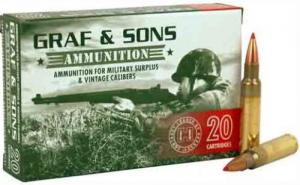6.5x52 Carcano 160 Grain Round Nose Spire Point 20 Per Box - HRN80486 6.5x52 Carcano 160 Grain Round Nose Spire Point 20 Per Box - HRN80486