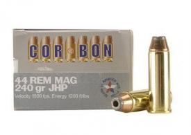 Hunter .44 Remington Magnum 240 Grain Jacketed Hollow Point - HT44240JHP/20 Hunter .44 Remington Magnum 240 Grain Jacketed Hollow Point - HT44240JHP/20
