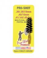 Nylon Pistol Bore Brush Fits .38/.380/9mm/.40/10mm/.41/.44/.45 - MULTI-BRUSH