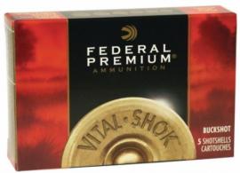 Federal Vital-Shok 12 Gauge 2.75 Inch 1290 FPS 12 Pellets 00 Buck 5rd box - P156 00 Federal Vital-Shok 12 Gauge 2.75 Inch 1290 FPS 12 Pellets 00 Buck 5rd box - P156 00